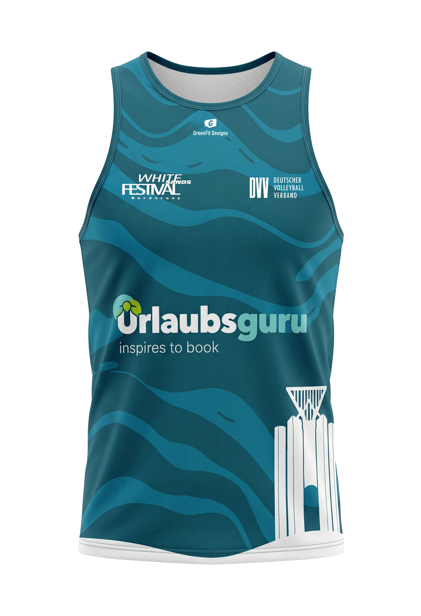 Concept Tank Top (White Sands Festival) Blau