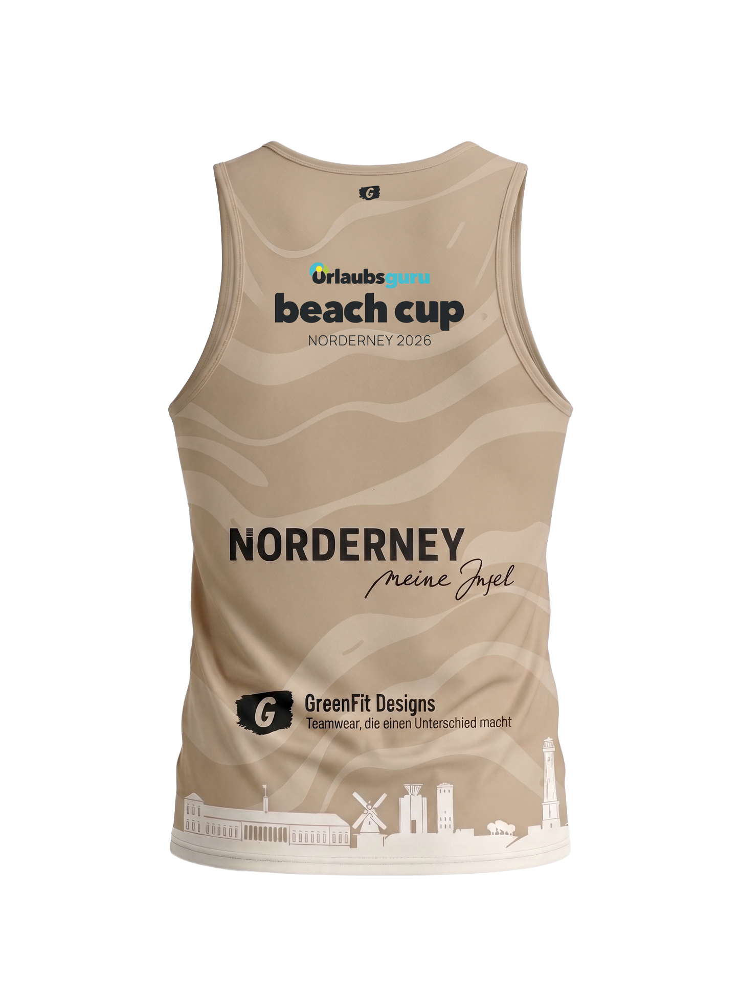 Concept Tank Top (White Sands Festival) Beige