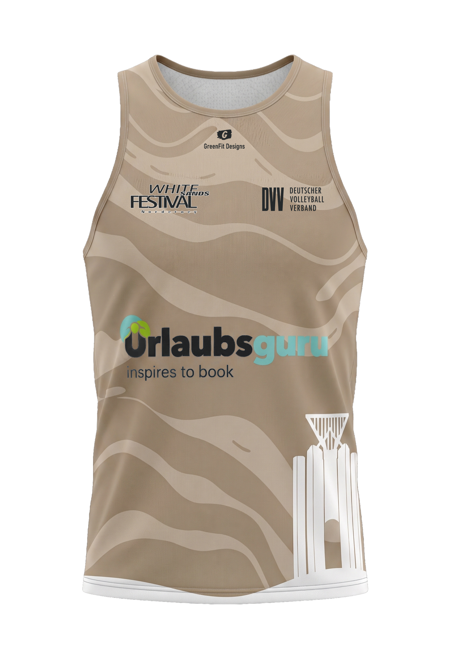 Concept Tank Top (White Sands Festival) Beige